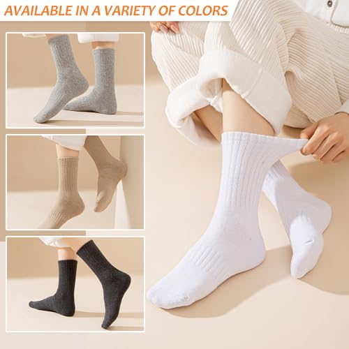 VoJoPi Wool Socks for Women Thermal and Warm Hiking Socks Winter Thick Cozy Cushion Boot Work Socks 5 Pairs4