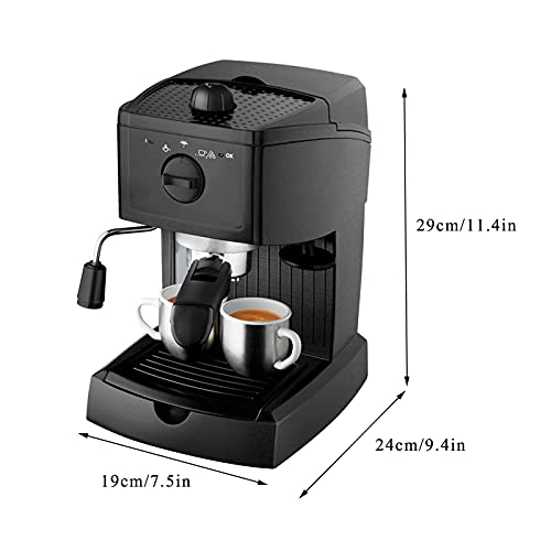 Mini Halbautomatischer Haushalts-Milchaufschäumer Mühle Büro-Kaffeemaschine Espresso-Cappuccino Automatische Abschaltung – Bild 3