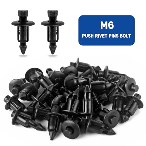 image for Xislet 120pcs Plastic Fender Clips Body Rivets Compatible with UTV ATV