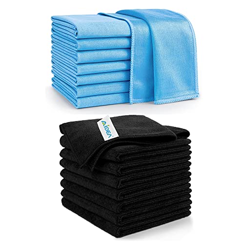 Aidea Microfiber Cleaning Cloth-8Pk, Multi-Purpose Microfiber Cleaning Towel, Absorbent Cleaning Rags, Lint-Free Streak-Free, Premium Microfiber Cloth For Cleaning Kitchen, Bathroom, Glass, 12" X 12" #TOP27