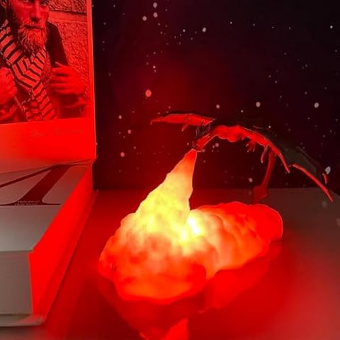 HGomx Fire Dragon 3D Night Light Cover
