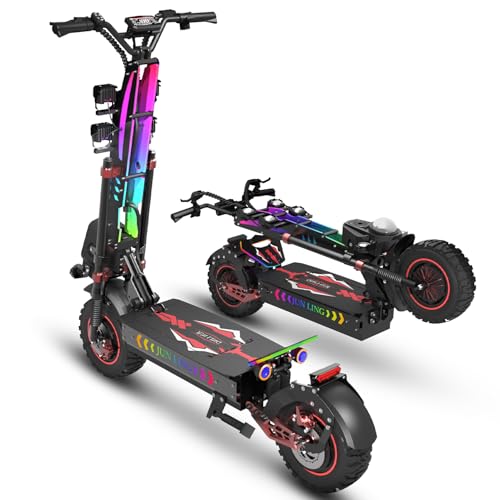 JL86 Off-Road Electric Scooter for Adults, 10000W Dual Motor, 60V 40Ah, Up to 55 MPH, 75 Miles Long Range, 13