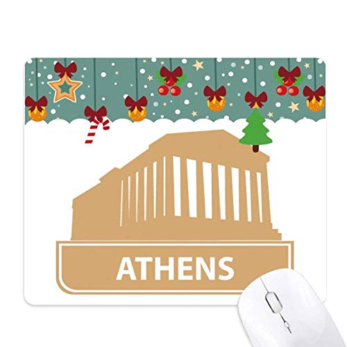 Tapis de souris Athènes Grèce Jaune tapis de bureau Noël motif historique