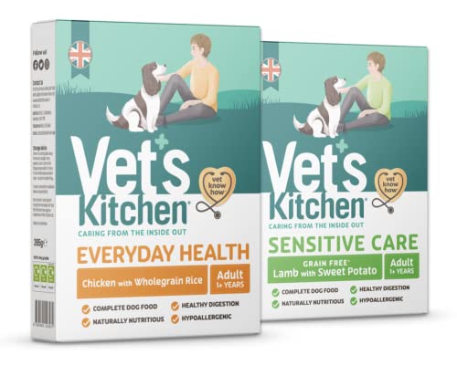 Vet's Kitchen Nassfutter für Hunde, Huhn, 395 g (10 Stück)