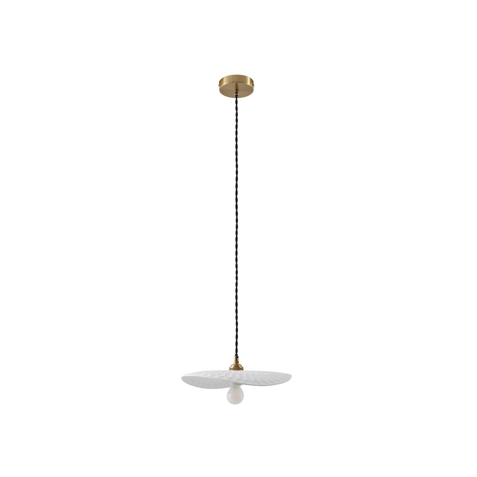 Lindby lampa wisząca w kolorze białym, oprawa wisząca