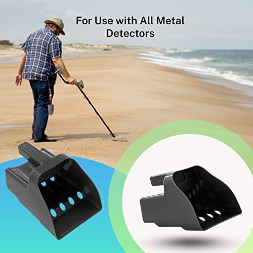 Pyle Hunter Digging Hand Portable Treasure Hunting And Sifting Sand Scoop, Rugged Plastic Construction And Use With All Metal Detectors Phmdcf10 #TOP3