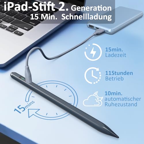Stylet universel iPad compatible Apple avec pointe active Styluslink Gris - 5