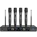 SGPRO 4-Handheld Wireless Microphone System with 65 UHF Channels Each, 262ft Range, Volume Control, Auto-Lock, Mute Function, Perfect for Church, Stage, or Home Use for Premium Sound Quality