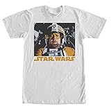 Star Wars Men's Porkins Stay on Target T-Shirt, White, X-Large
