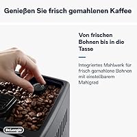 De'Longhi Dinamica Plus ECAM 370.70.B Kaffeevollautomat mit LatteCrema Milchsystem, Cappuccino & Espresso, 3,5 Zoll TFT Touchscreen Farbdisplay und App-Steuerung, Kaffeekannen-Funktion, schwarz – Ansicht 3