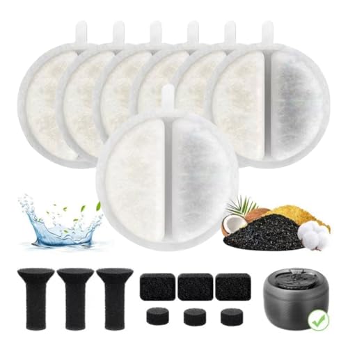 Fuente de agua para gatos con filtro compatible miniatura 6