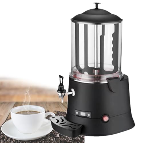 Beachtiful Máquina Comercial para Hacer Chocolate Caliente, Máquina Mezcladora para Calentar Chocolate de 10 l, Dispensador de Chocolate Caliente, para Calentar Chocolate, Café, Jugo y Leche