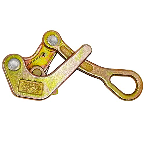 Paulozyn Cable Grip Wire Grip Steel Rope Jaw Puller Pulling 2204 Lbs For Wire Rope (1 Ton) #TOP4