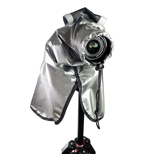 Jarotalo Camera Rain Cover Extra-Long Coat - Waterproof Weather Sleeve Covers DSLR Cameras Gear Lens and for Tripod