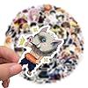 100PCS Japanese Anime Mixed Funny Cartoon Waterproof Sticker for Water Bottles Cartoon Characters Stickers for Kids, Toddlers, Teens, Girls, Adults (Japanese Anime) - Image 5