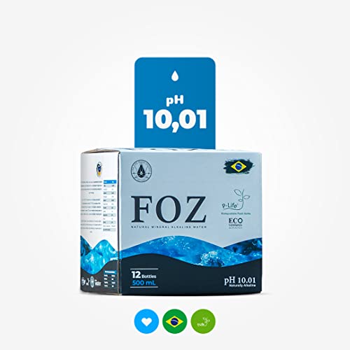 Água Mineral Alcalina FOZ 500ml Caixa c/ 12un.