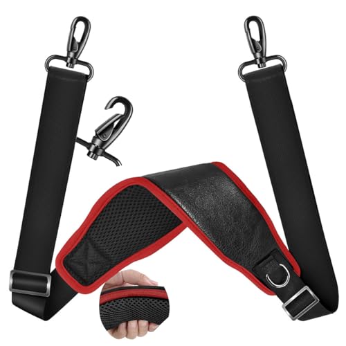 Image of ZINMARK Shoulder Strap 79 inch with Cushion and Double Adjustable Buckles and Metal Hooks for Briefcase Bag, Luggage Bag and More