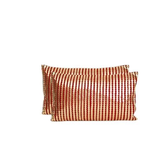 Housse de coussin rectangulaire lot de 2 pièces rouge Act 278 Risecollection