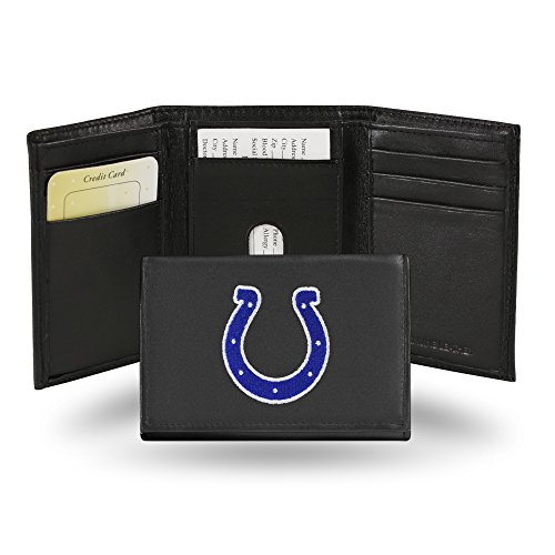 Rico Industries NFL Football Indianapolis Colts Embroidered Tri-fold Wallet, 3.25 x 4.25-"