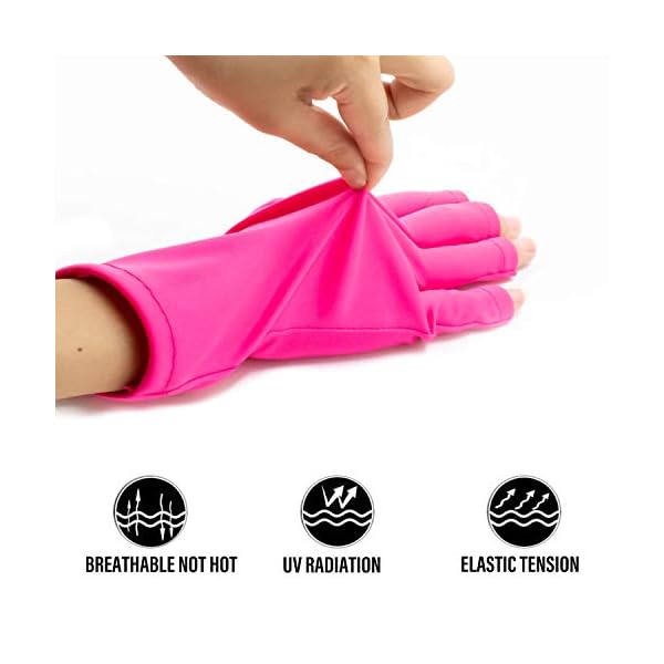 Framendino-3-Pairs-Anti-UV-Protective-Gloves-Gel-Manicures-Glove-Fingerless-for-LEDUV-Lamp-Lamp-Nail-Dryer-Curing Framendino, 3 Pairs Anti UV Protective Gloves Gel Manicures Glove Fingerless for LED/UV Lamp Lamp Nail Dryer Curing