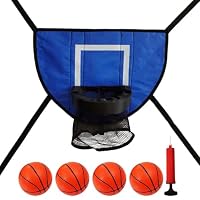 Panier De Basket Pour Trampoline – Imperméable, Avec 3 Balles, Pompe Et Cordes, Pour Adultes Et Enfants, Intérieur/extérieur