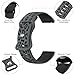 Meliya Silicone Watch Bands Quick Release 20mm 22mm Bands, Soft Silicone Rubber Sport Replacement Watch Strap for Women Men (Black/Grey, 22mm)