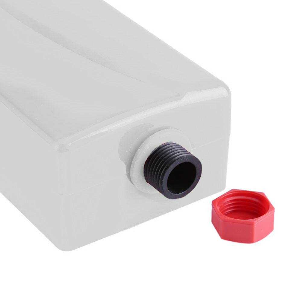 Mini calentador eléctrico sin tanque - 220V 3000W debajo del lavabo Mini calentador eléctrico de agua caliente instantáneo sin tanque para baño Cocina Lavado (enchufe de la UE)(blanco)