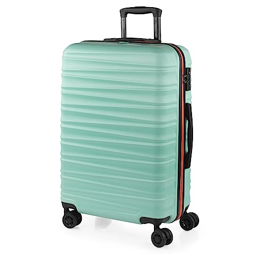 Jaslen - Maleta Mediana con 4 Ruedas Giratorias para Viajes Largos Tipo Trolley Ideal como Maletas de Viaje Grandes 23 Kilos y Maleta Viaje Mediana Resistentes, Menta