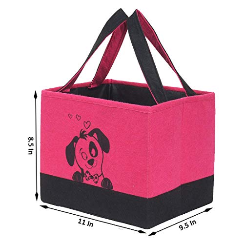 Image of PrettyKrafts Storage Box - Open - Closet Organizer - Laundry Keeper - Impreio Pink