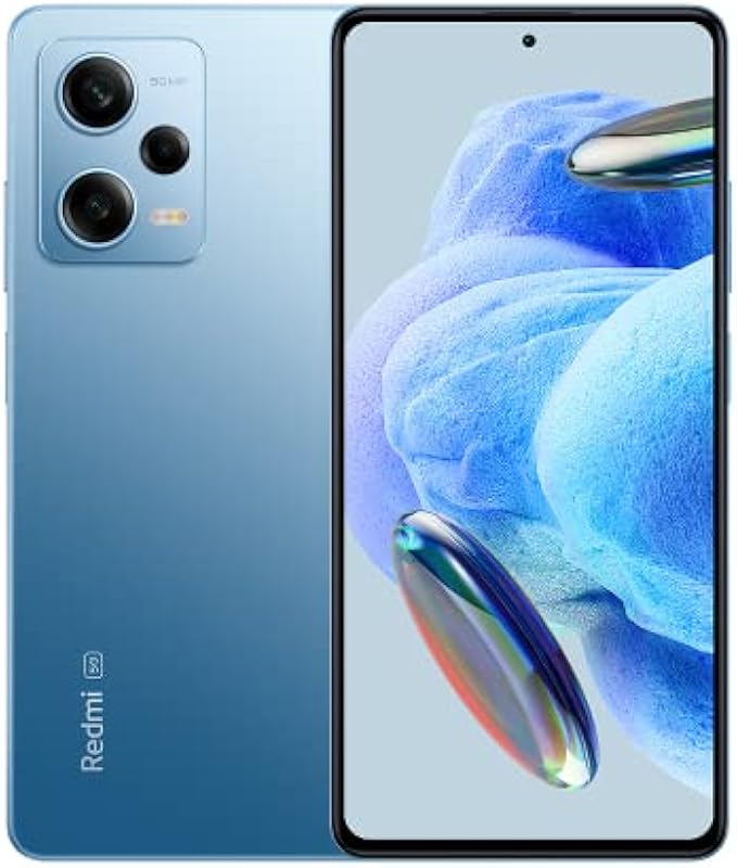 Xiaomi Redmi Note 12 Pro 5G + 4G (256GB + 8GB) GSM Unlocked 6.67" 50MP Triple Cam (Only Tmobile/Tello/Mint USA Market) + Extra (w/Fast Car Charger) (Sky Blue Global + 55W Fast Car Bundle)