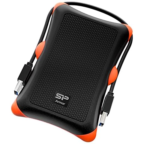 Silicon Power 2TB Rugged Portable External Hard Drive Armor A30, Shockproof USB 3.0 for PC, Mac, Xbox and PS4, Black Cover