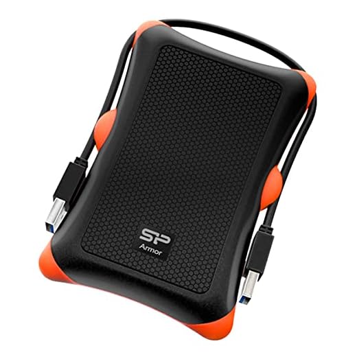 Silicon Power 2TB Rugged Portable External Hard Drive Armor A30, Shockproof USB 3.0 for PC, Mac, Xbox and PS4, Black