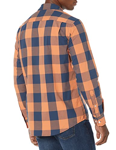 Image of Amazon Essentials Men's Regular-Fit Long-Sleeve Casual Poplin Shirt, Button Front, Business Casual, Collared