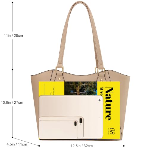 Image of CHICAROUSAL Tote Handbags Purses for Women PU Leather Womens Shoulder Bag | Large Tote Bag for Women, Shoulder Purse, Vegan Leather Purses for Women, Women's Handbags