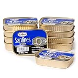 Grace Sardines in Water - 106g 3.74oz (Pack of 10) - 14g Protein per Serving, Canned & Packaged Season Sardines, Low Sodium, Gluten Free, Keto Friendly, Sustainable Canned Fish