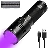 ¿Qué hay en la caja? Linterna UV Ahome V3 (LED de 10 W 395 nm); Batería recargable de 5000 mAh; Cable de carga micro USB; Manual de usuario