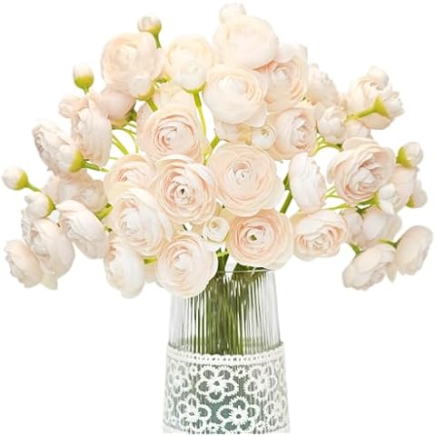 Letjolt Ranunculus Artificial Flower Set Cover