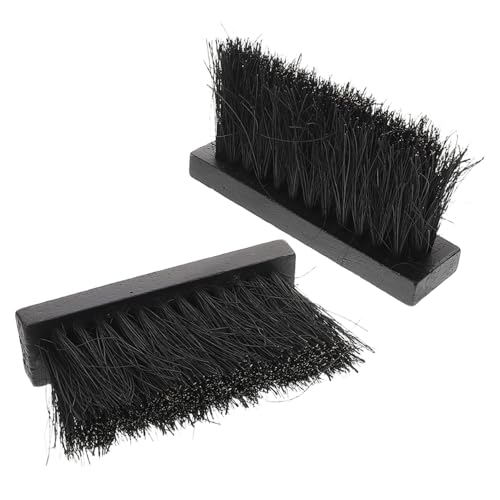 BAZEITFLOW 2 pièces Brosse de Rechange pour Cheminée Matériau Tête Brosse pour Poêle à Bois et Foyer Balayette Ash Cleaner Polyvalente pour Maison Villa et Hôtel