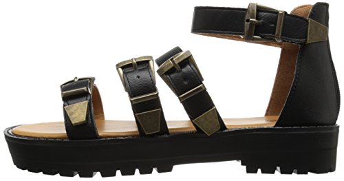 Qupid Women's Array-01, Black, 6 M Us #TOP7