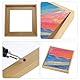PATIKIL 15.7x11.8 Leinwand Schwebend Rahmen 0.9 Tiefe Bild Kunst Gemälde Wandfluter für Gestreckte Leinwand Öl Gemälde Kunstwerk Dekor Holz Getreide