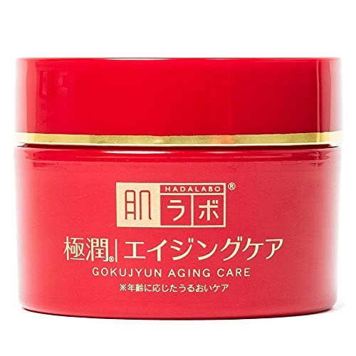 Hada Labo® Gokujyun Aging Cream creme facial para peles maduras com ação anti-idade e combinação de Ácido Hialurônico, Niacinamida e Manteiga de Karitè 50g