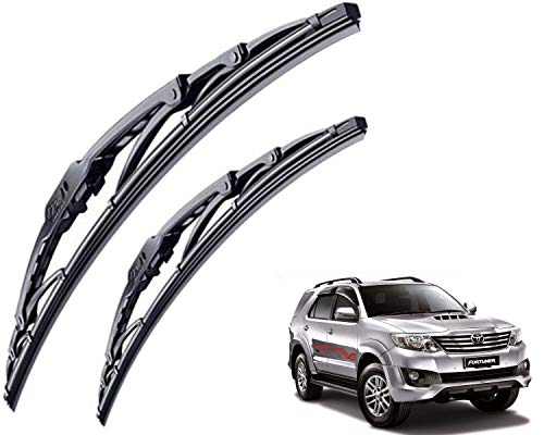 Image of WolkomHome High Performance OE Car Wiper Blade Replacement set of 2 Pc Right 21 inch Left 18 inch for Toyota Fortuner 2017