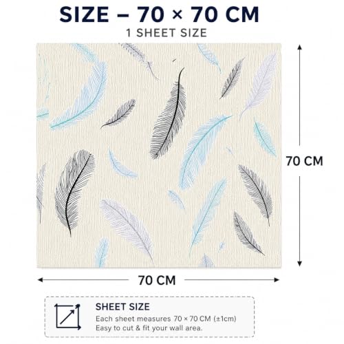 Image of Barebeauty 70 x 70 CM Brick Wallpaper 3D Wall Panel | Self-Adhesive Waterproof Foam Wall Sticker | Peel & Stick Decor for Home, Bedroom & Living Room (Pack of 30, 158.1 Sq. Ft. Approx)