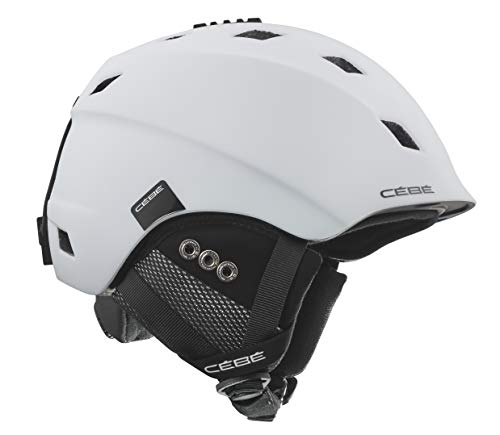 Cébé Ivory Cascos, Unisex Adulto, Matte White Black, Extra Large 61-63 cm
