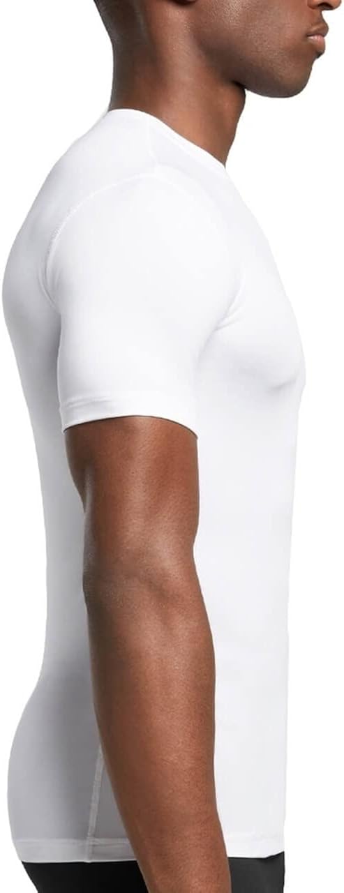 Tommie Copper Men’s Core Compression Short Sleeve Crew Neck Shirt | UPF 50, Breathable Base Layer for Sports, Gym & Support