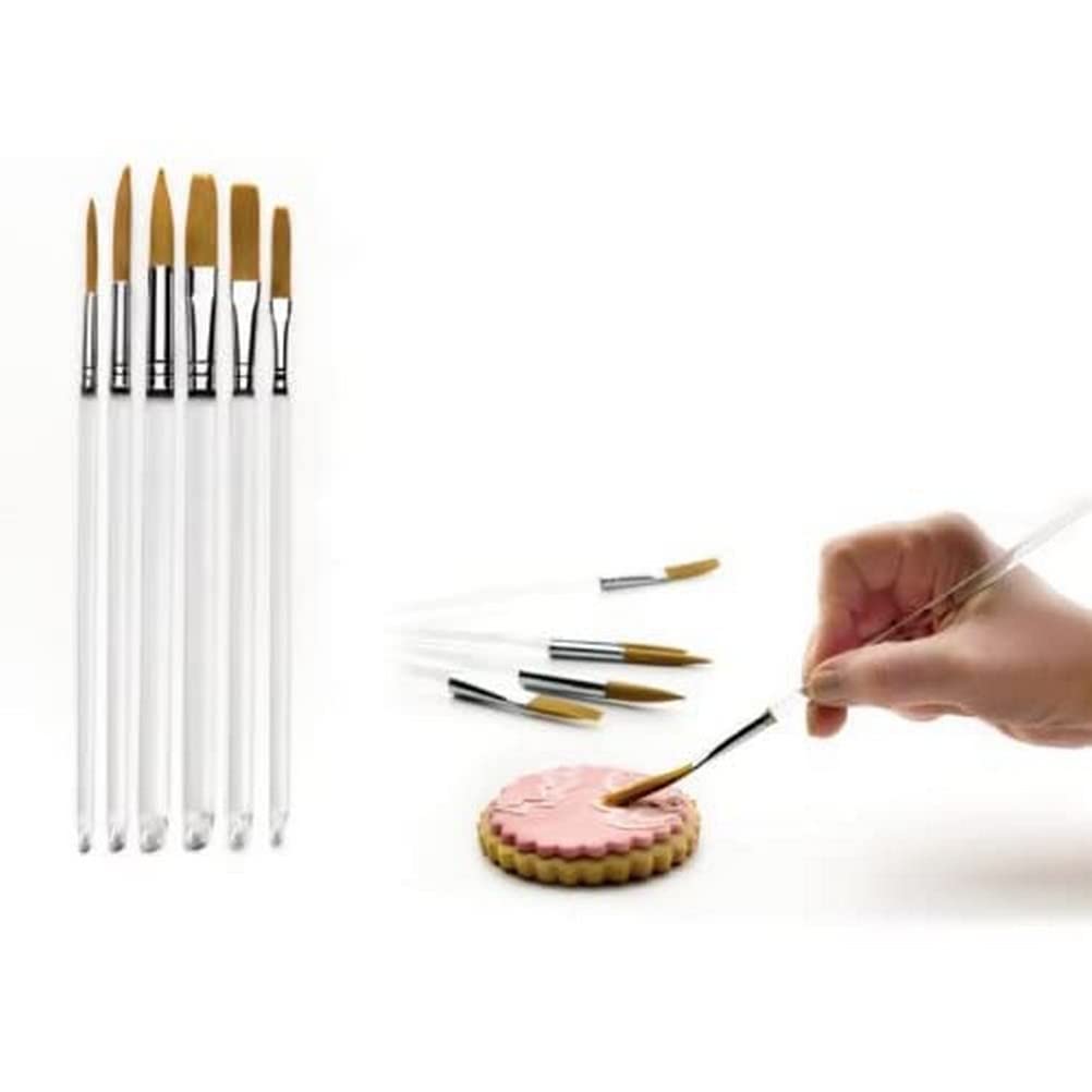 Ibili Blanco/Plateado 791200 - Juegos De Pinceles Para Repostería