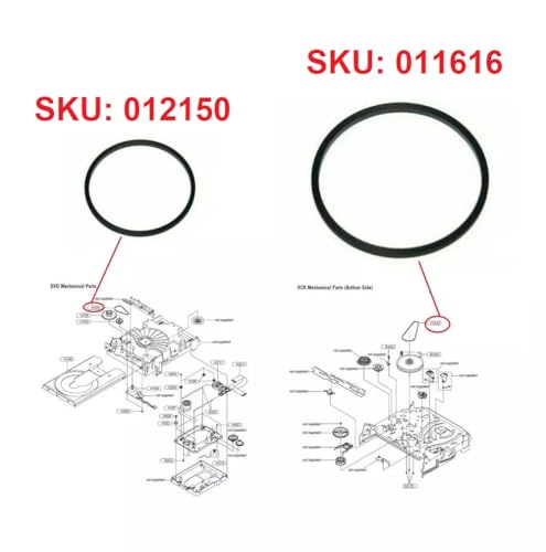 image for Generic CD Rubber & VCR Mechanism Rubber Belt Kit Compatible with Sony