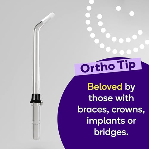 Image of BURST Electric Water Flosser Replacement Tips (Combo /3 Pack) | for Fresh Breath & Healthy Gums | Plaque Removal Between Teeth, Braces & Dental Work