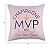 MVP More Veuve Please, Veuve Party Champagne Label Inspired Throw Pillow