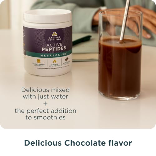 Ancient Nutrition Active Peptides Metabolism Powder, Chocolate - image 6